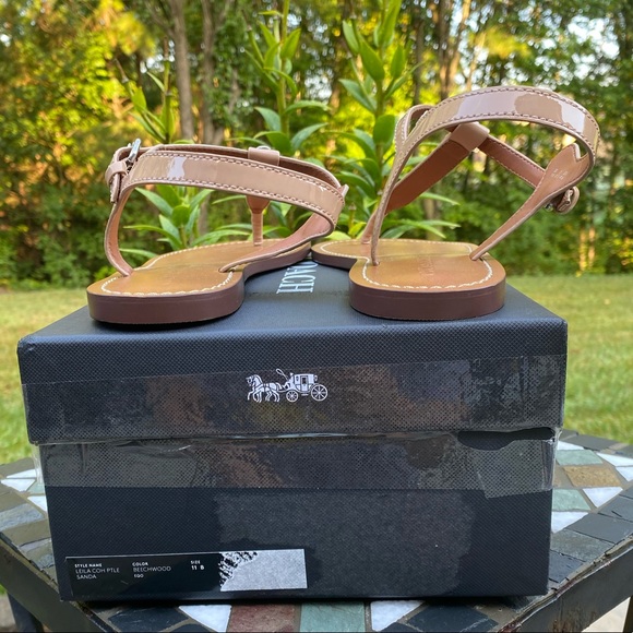 Coach Leila Leather Sandal - Picture 15 of 15